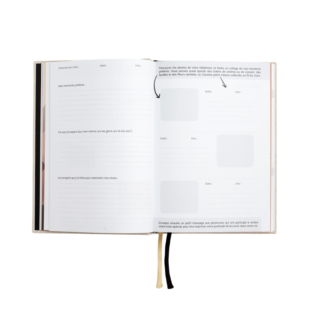 Guided well-being journal