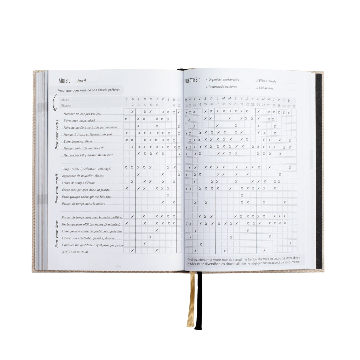Guided well-being journal