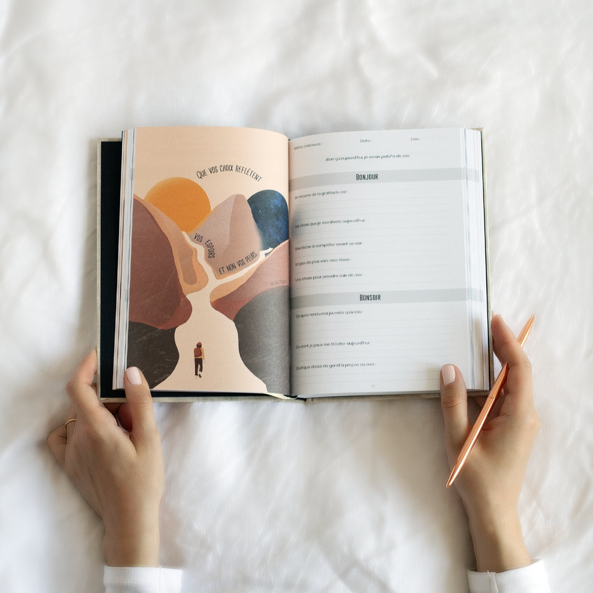 Guided well-being journal