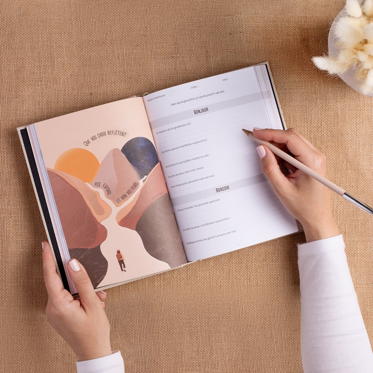 Guided well-being journal