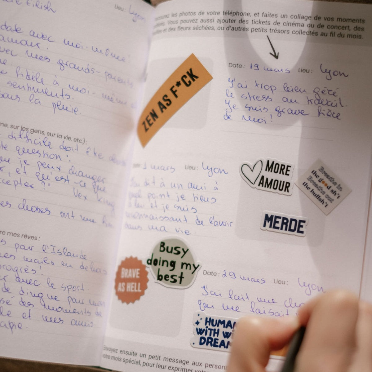 Guided well-being journal