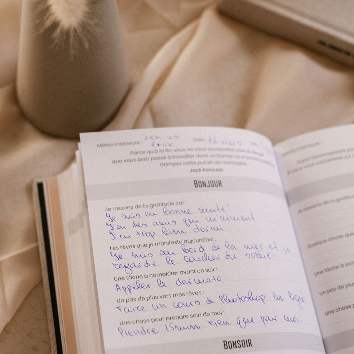 Guided well-being journal
