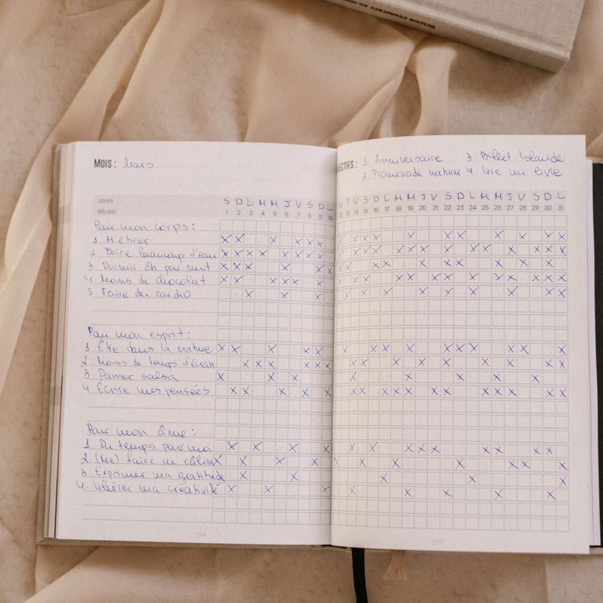 Guided well-being journal