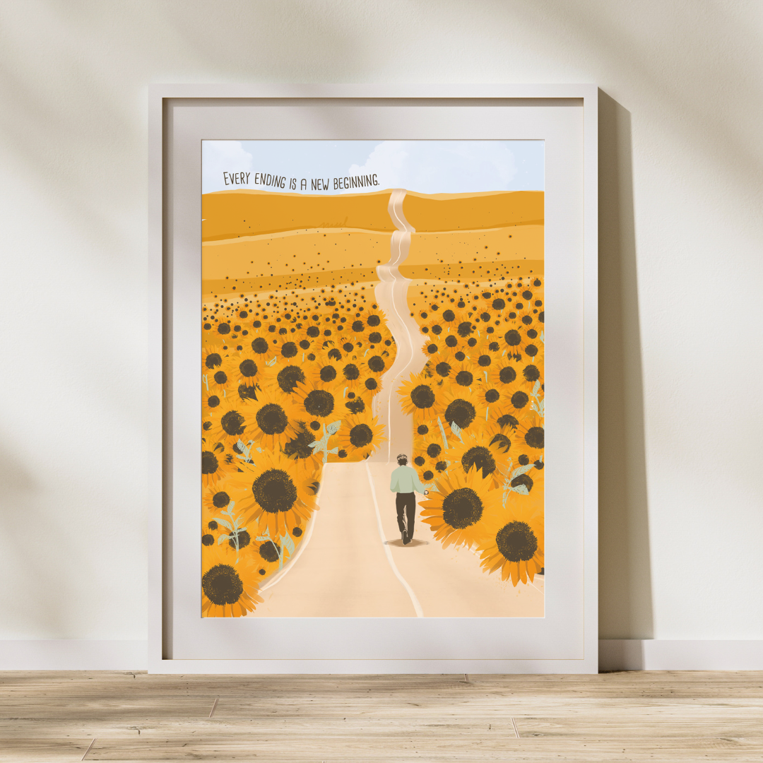 A5 Poster "Every ending is a new beginning"