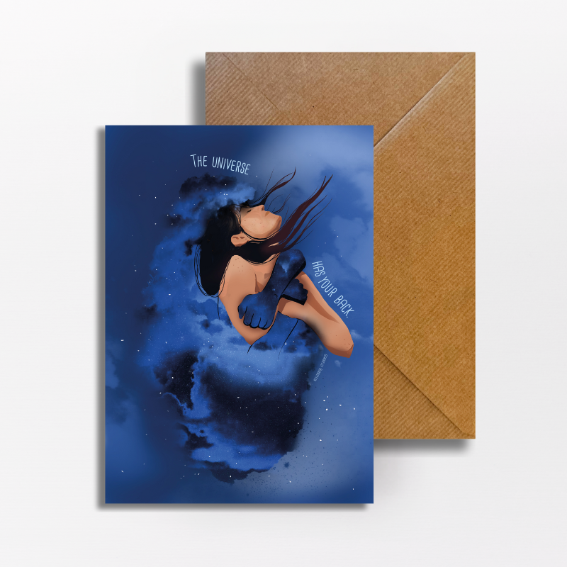 A5 Poster "The Universe has your back"