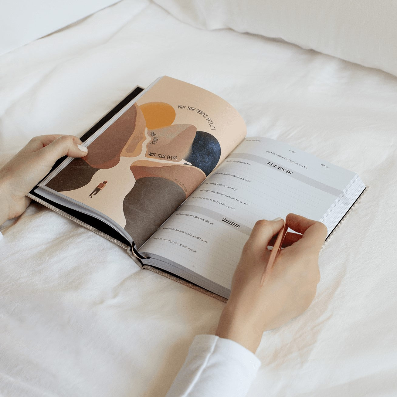 Guided well-being journal