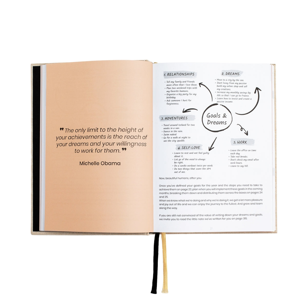 Guided well-being journal