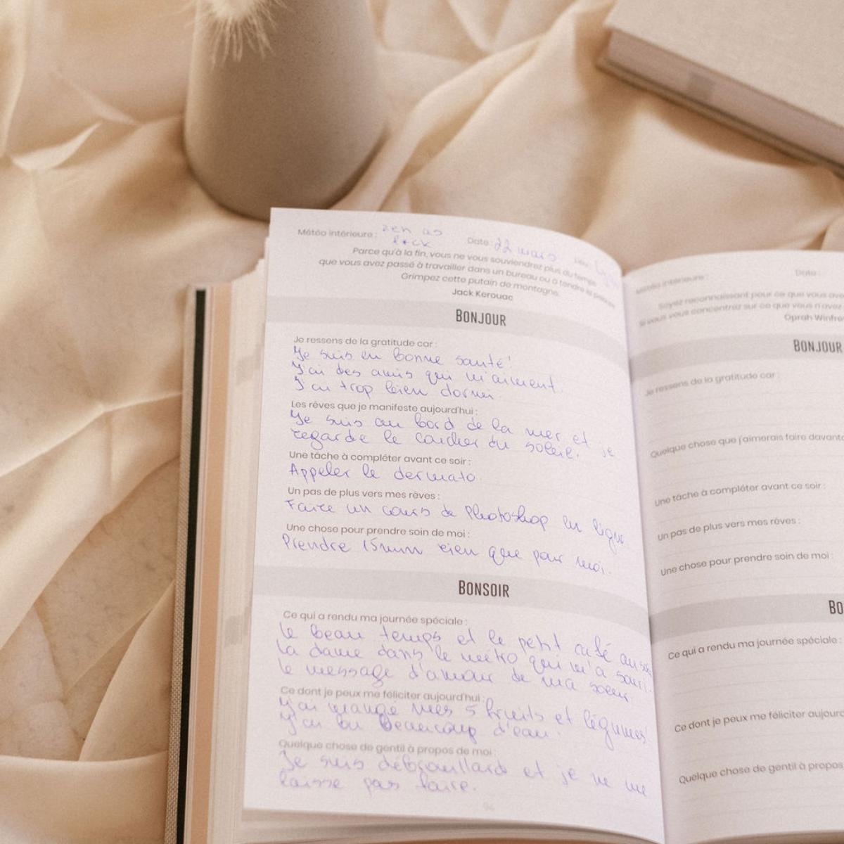 Guided well-being journal